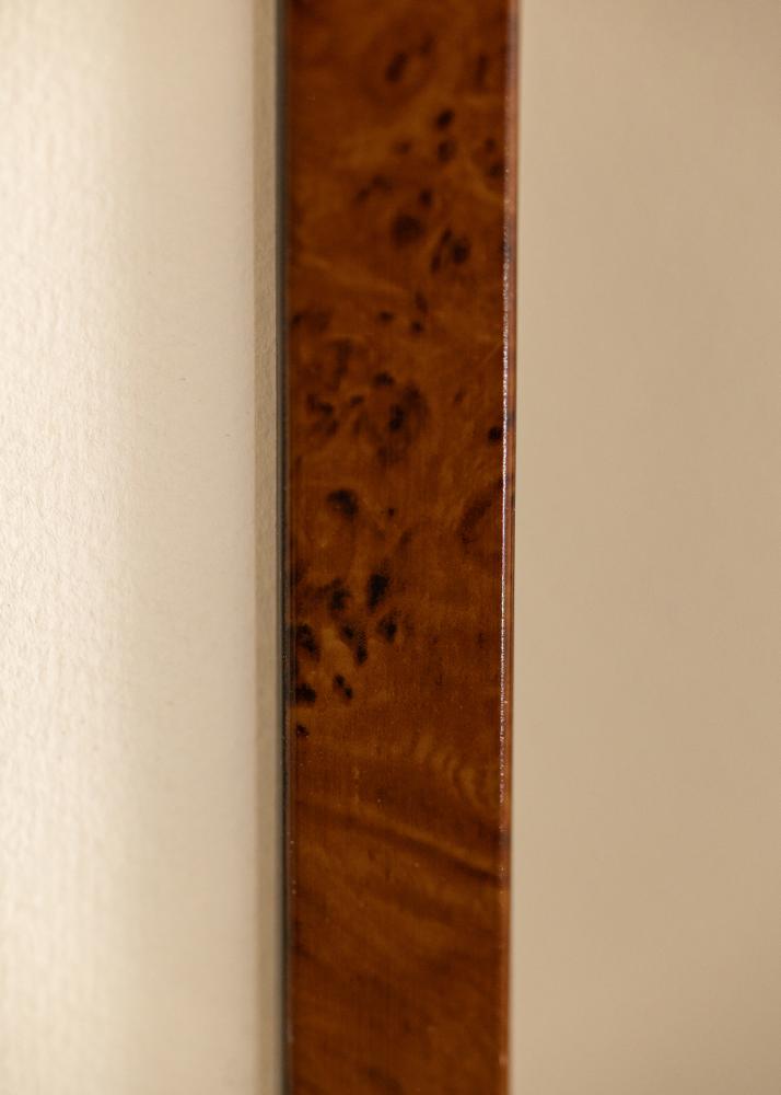 Cadre Ares Verre acrylique Burr Walnut 45x60 cm