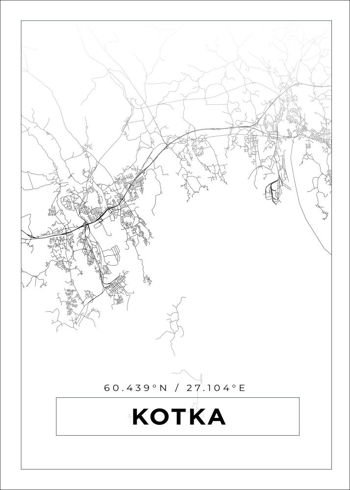 Map - Kotka - White