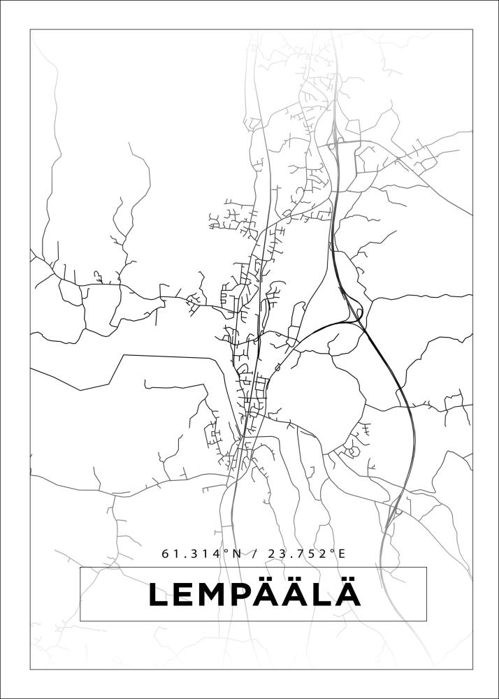 Map - Lempäälä - White