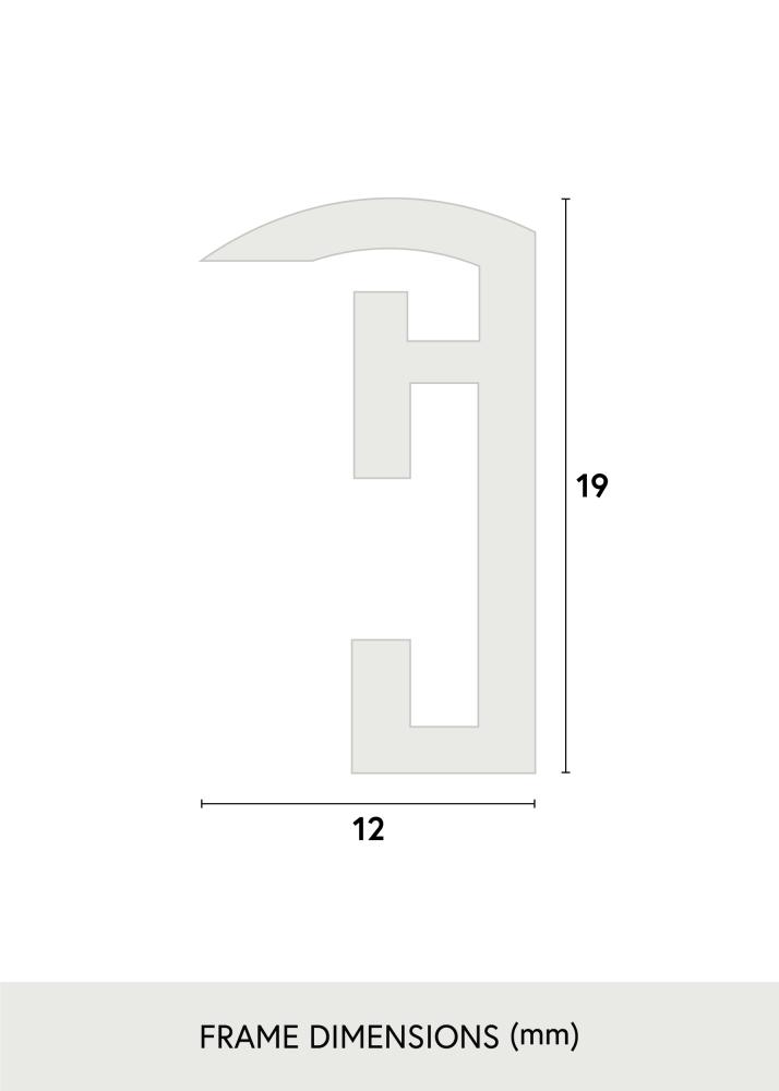 Cadre Victoria Or 40x50 cm - Passe-partout Blanc 29,7x42 cm (A3)