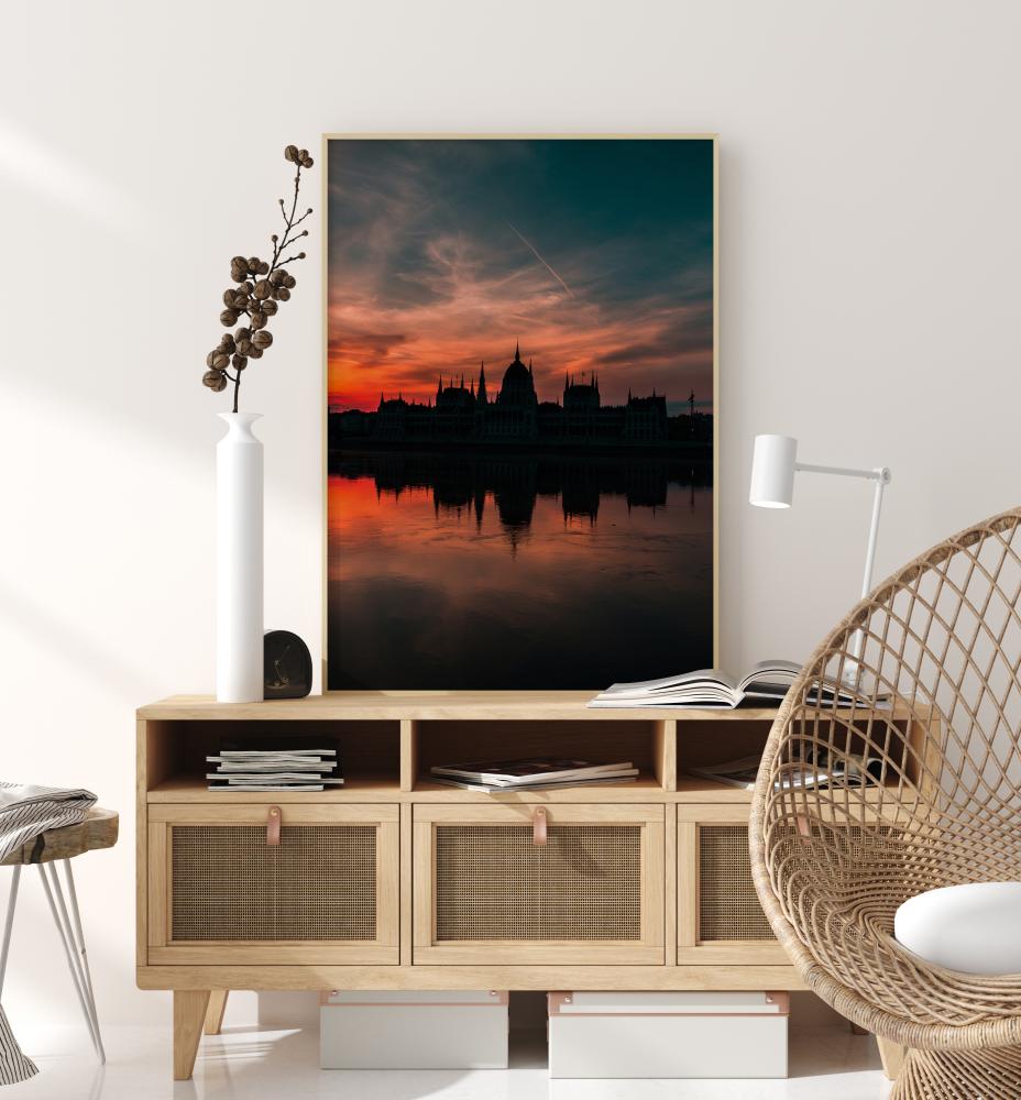 Sundown Over City Poster