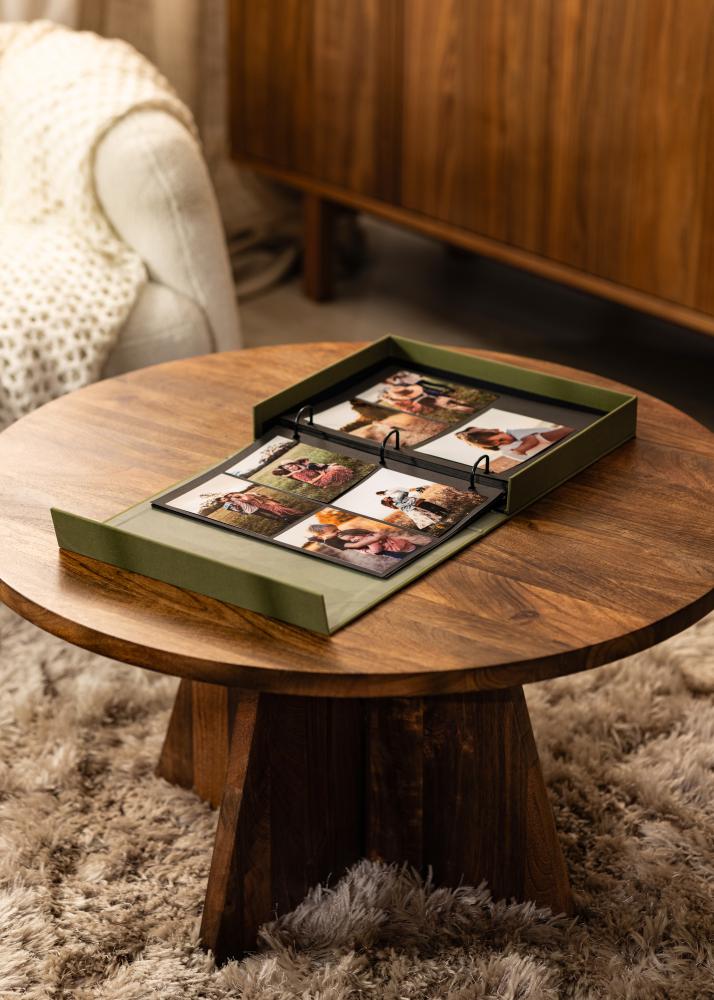 KAILA XOXO Olive - Coffee Table Photo Album (60 Pages Noires / 30 Feuilles)