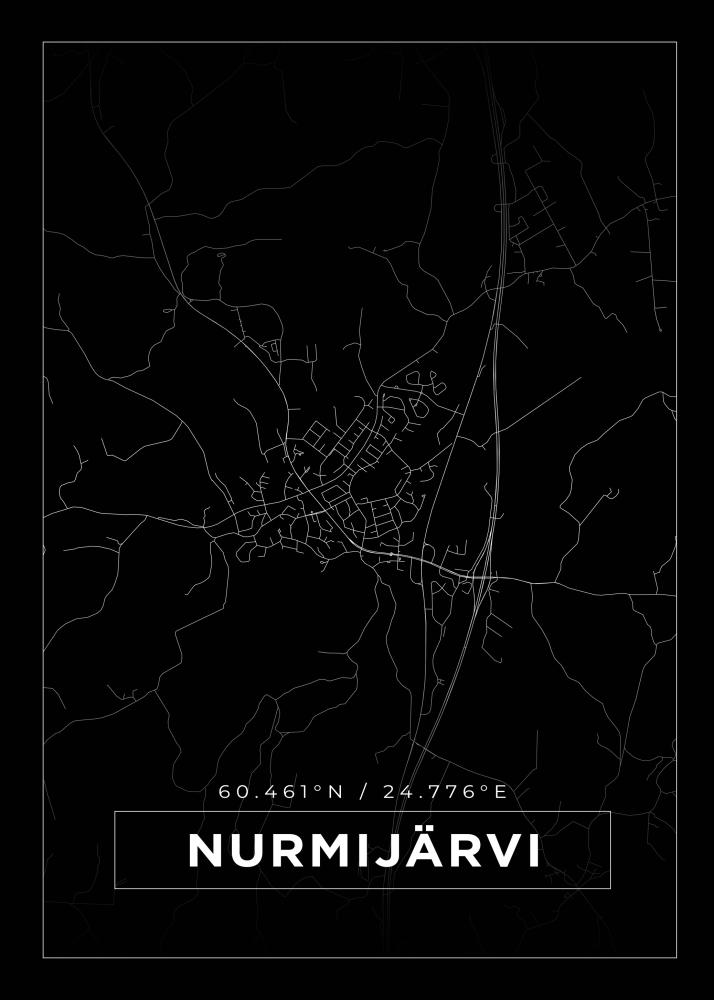 Map - Nurmijärvi - Black