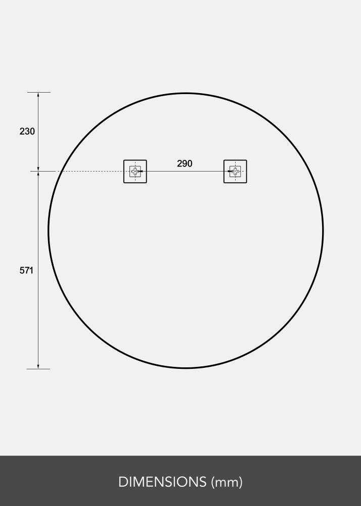 Miroir Ring LED 80 cm Ø