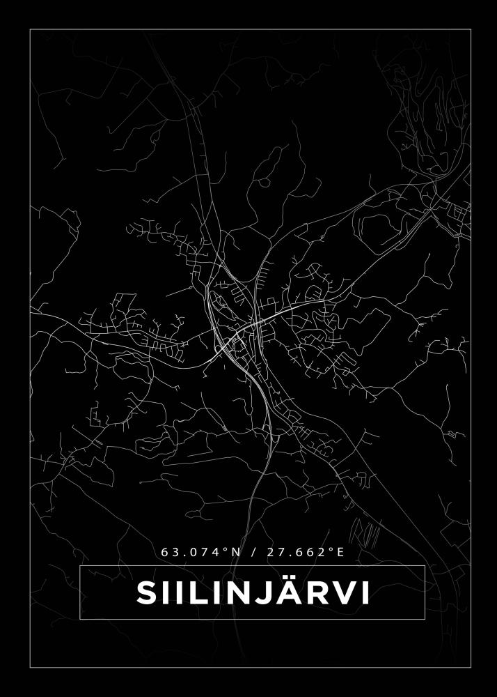 Map - Siilinjärvi - Black