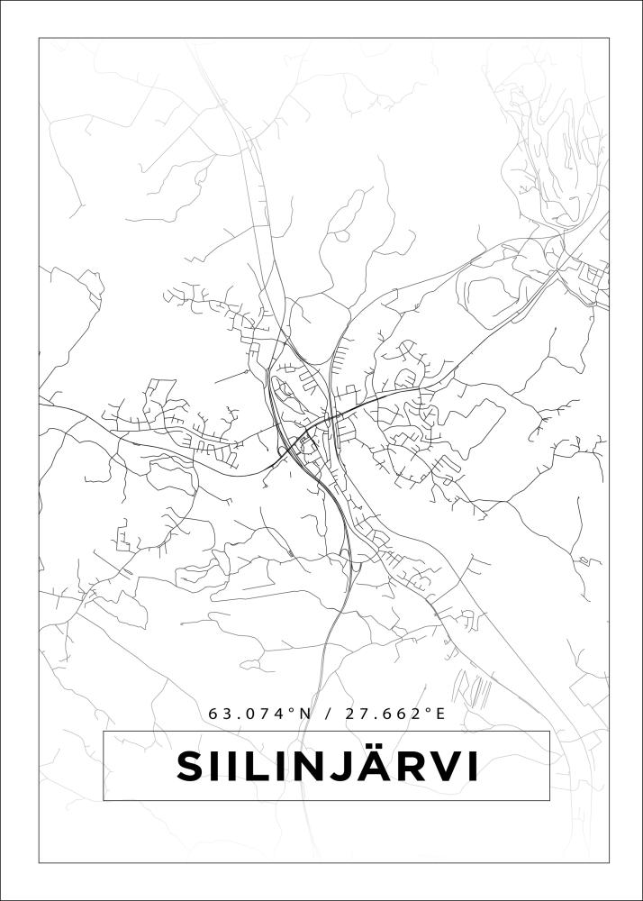 Map - Siilinjärvi - White