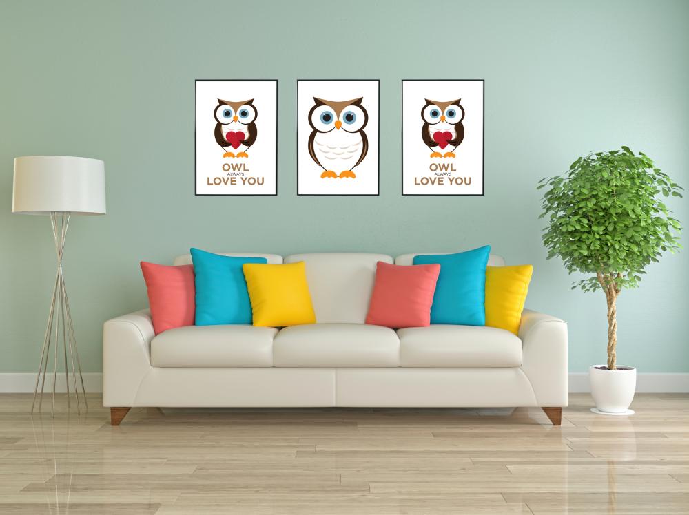 Owl Always Love you - Marron Noir Poster