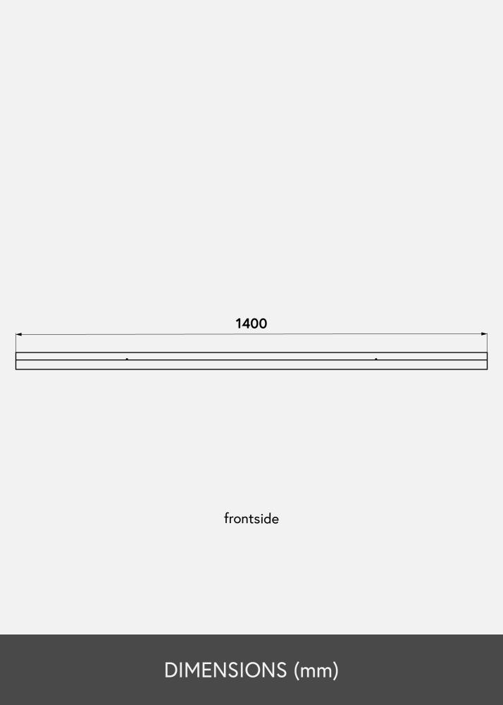 Étagère porte-cadres Blanc 140 cm