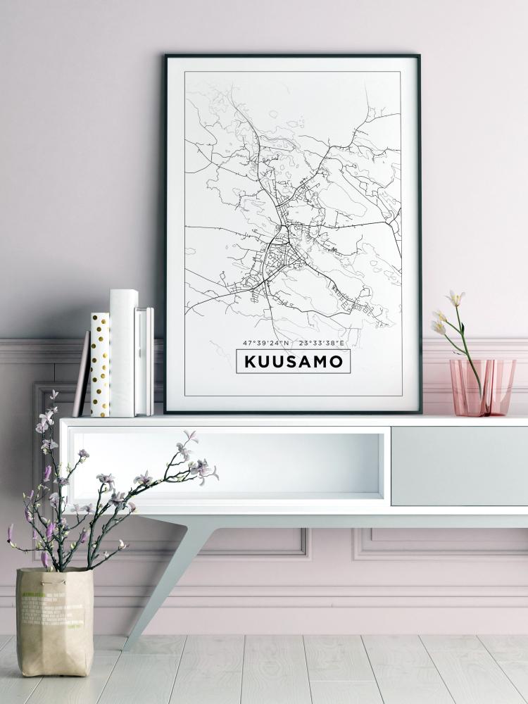 Map - Kuusamo - White