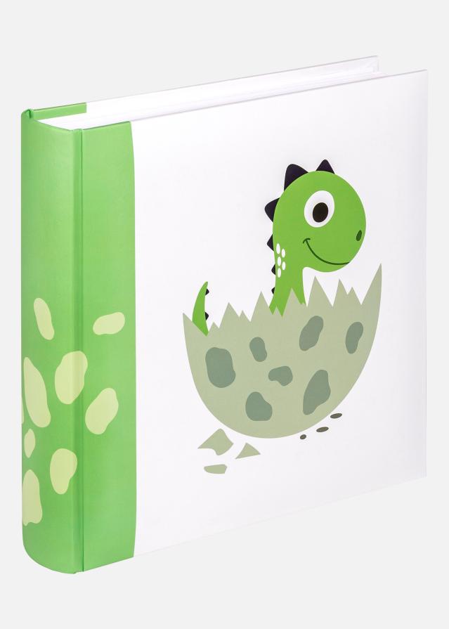 Little Dino Album bébé Vert - 22,5x24 cm (80 Pages blanches / 40 Feuilles)