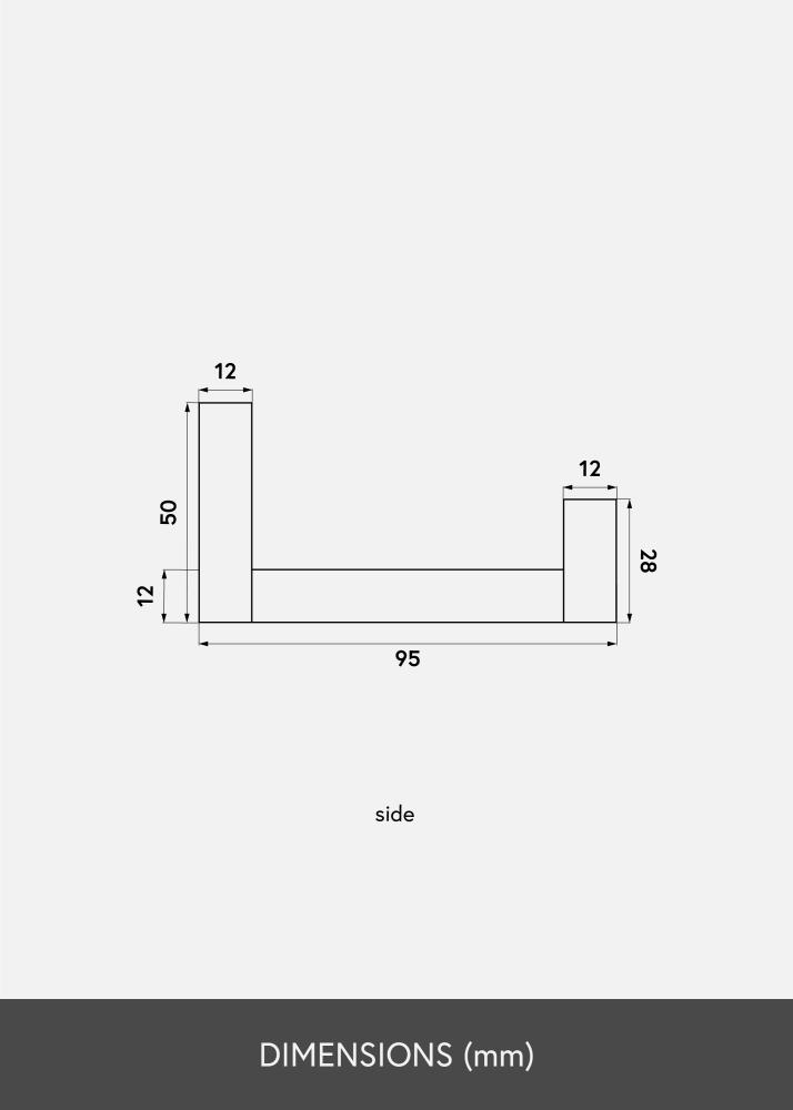 Étagère porte-cadres Chêne 50 cm