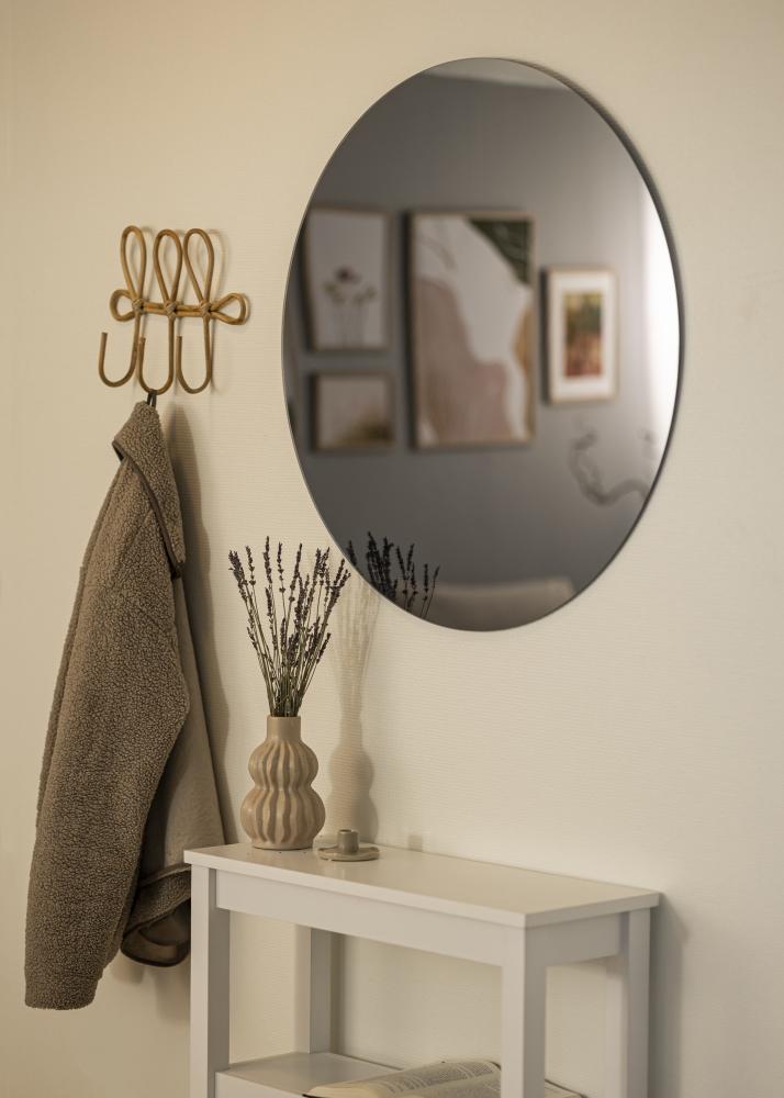 KAILA Miroir rond Smoked Grey diamètre 80 cm