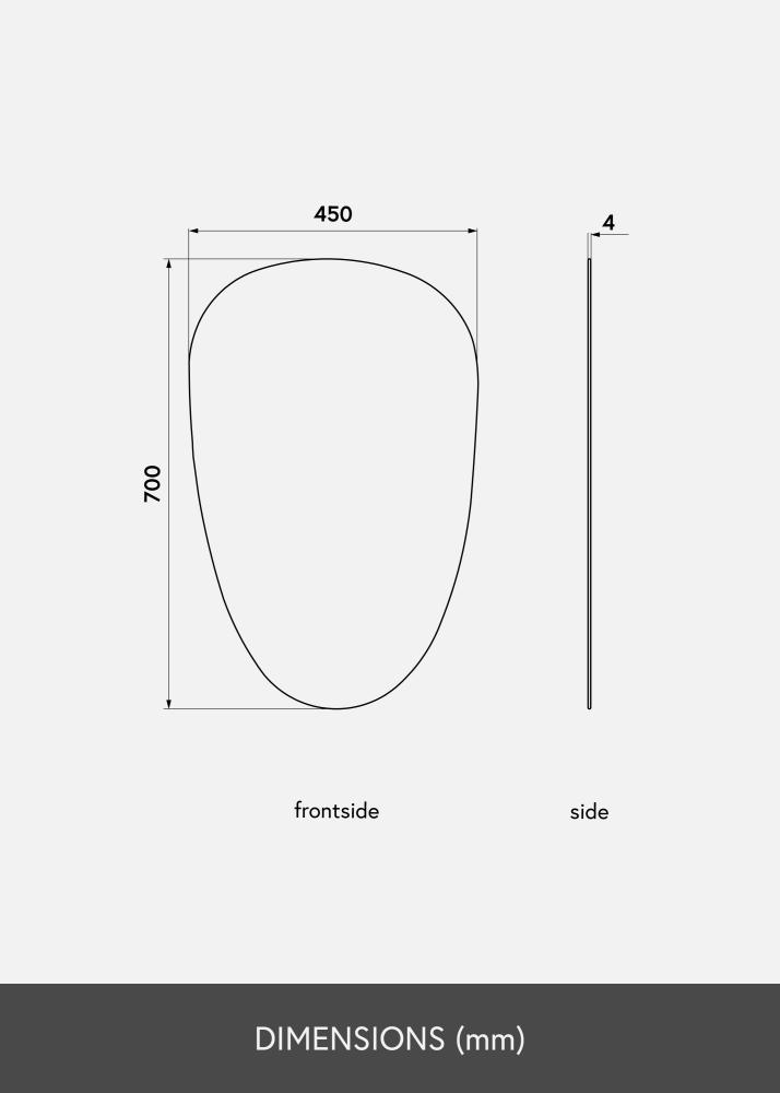 KAILA Miroir Shape II 45x70 cm