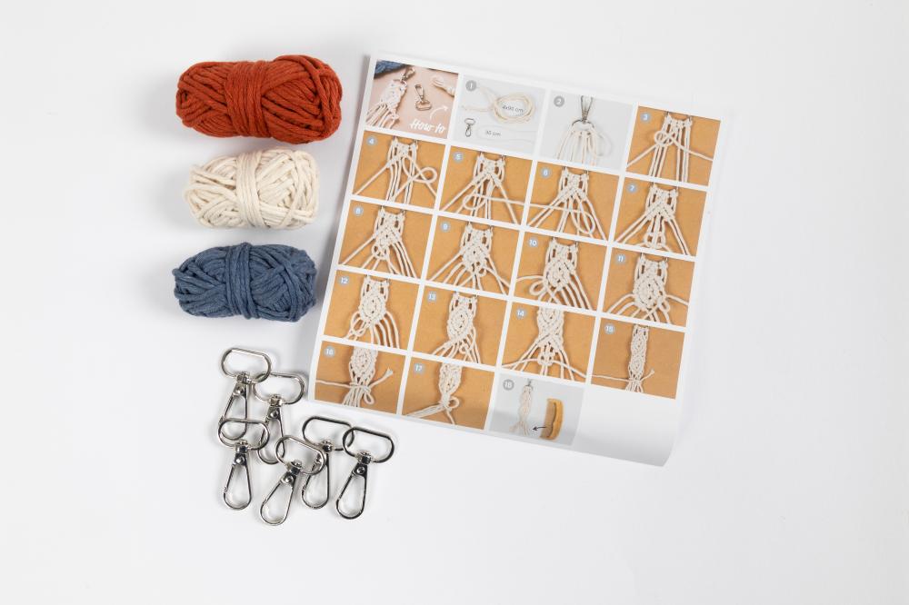 Mini kit Macramé DIY Porte-clé