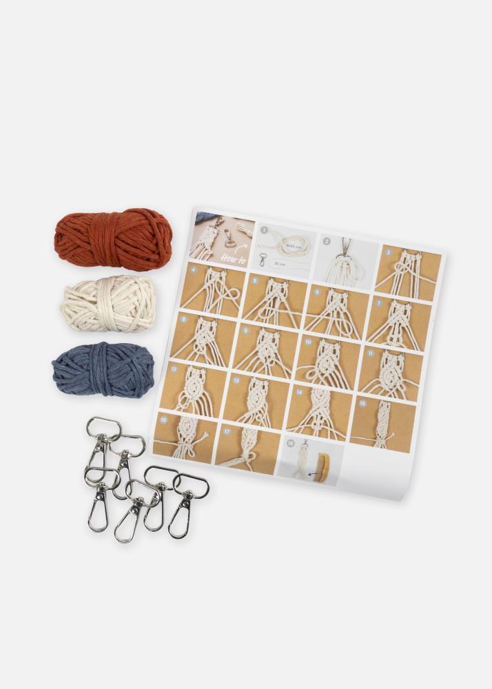 Mini kit Macramé DIY Porte-clé