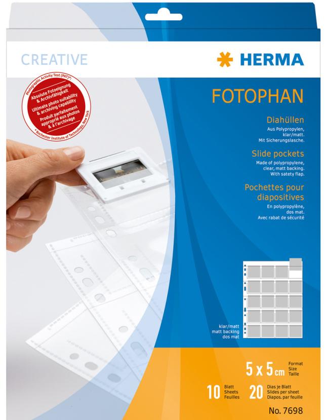 Herma Pochettes diapo - 10 feuilles